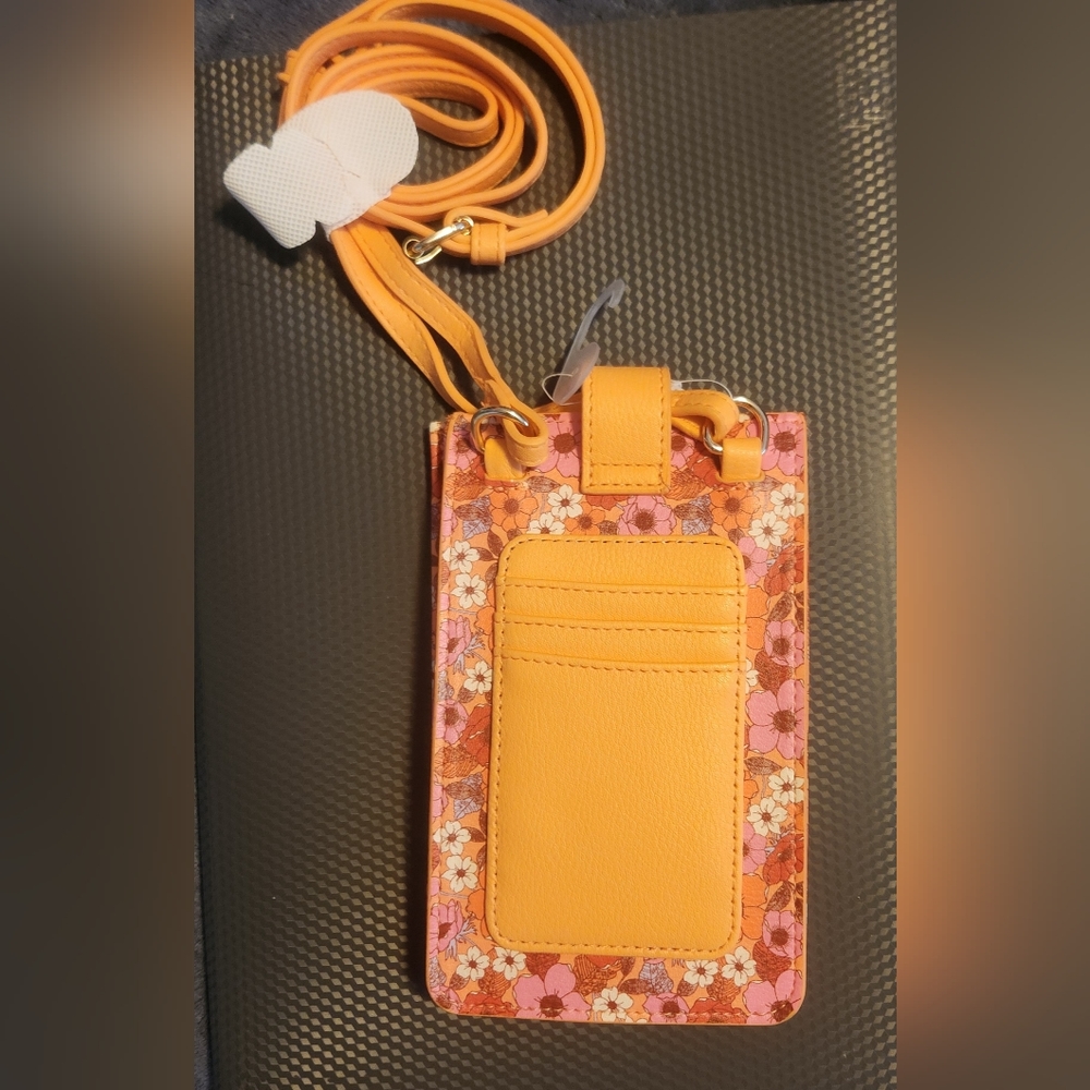 Colorful Floral Pleather mini bag wallet purse - Picture 2 of 4